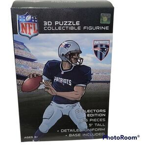New England Patriots 3D Puzzle Uniform Collectible Figurine 25 Pieces NFL Gift